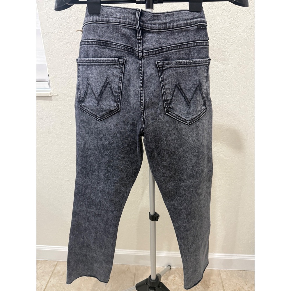 Mother Denim Insider Crop Step Fray Jeans 30 Cool Girl Grunge Minimalist NWT - Picture 4 of 7